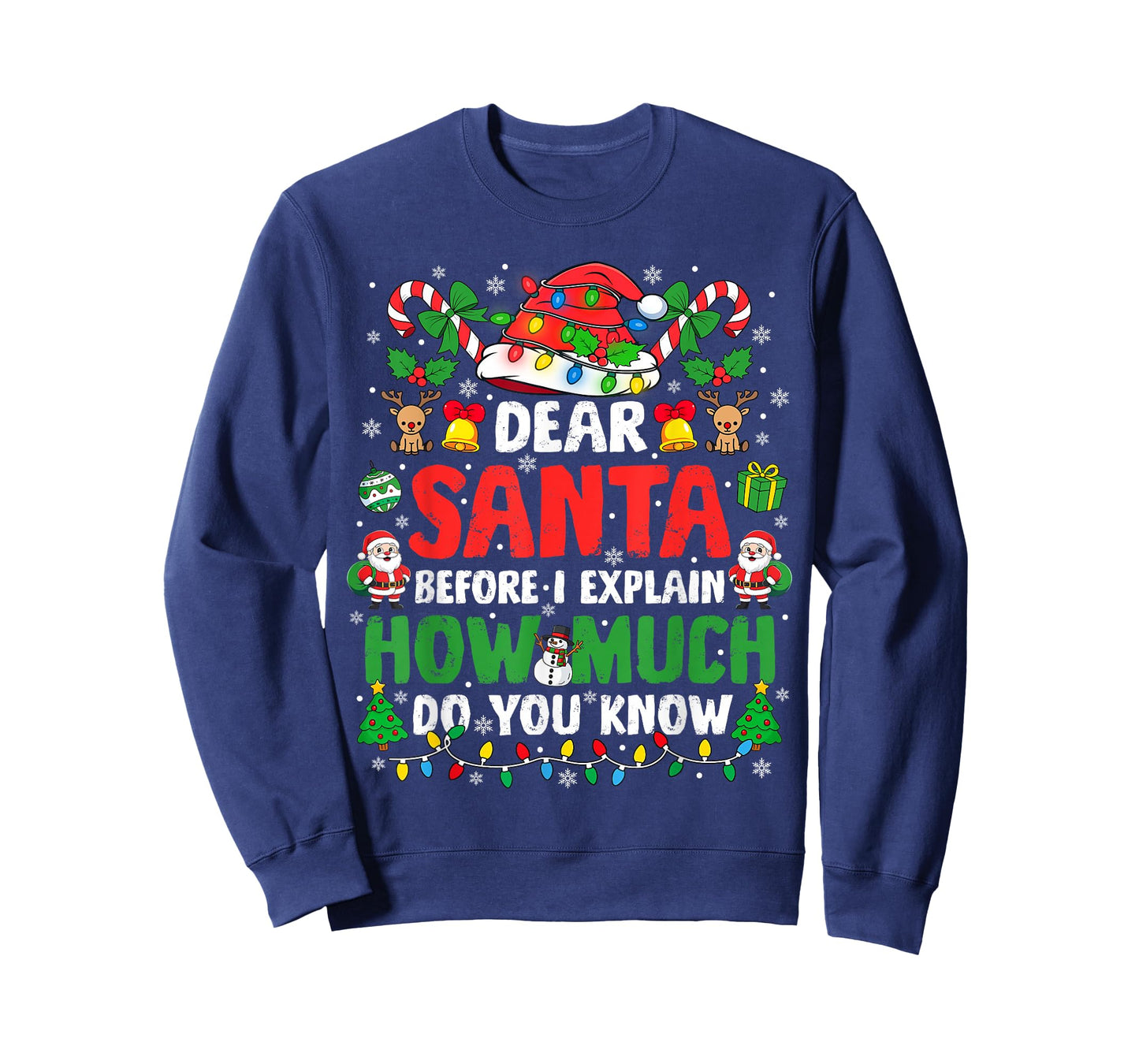 Dear Santa I Can Explain Funny Christmas Shirts Kids Adults T-Shirt
