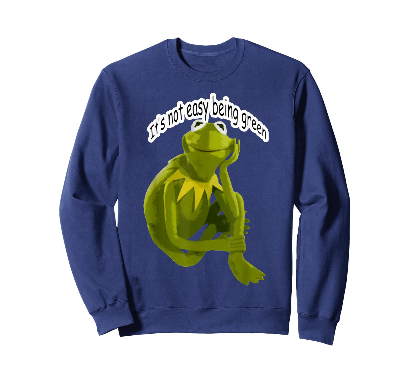 Retro Quote Its Not Easy Being Green Funny Frog Animal Meme T-Shirt