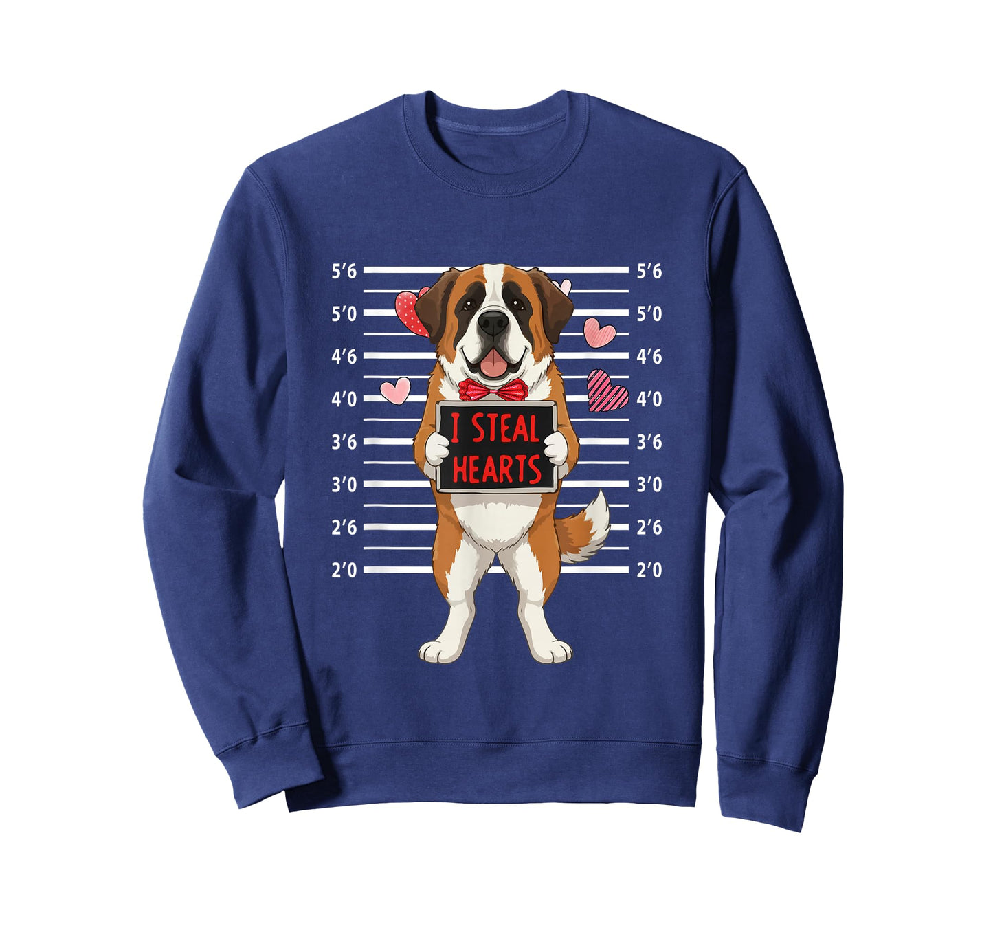 I Steal Cute Hearts Valentine's Day St. Bernard Lover Owner T-Shirt