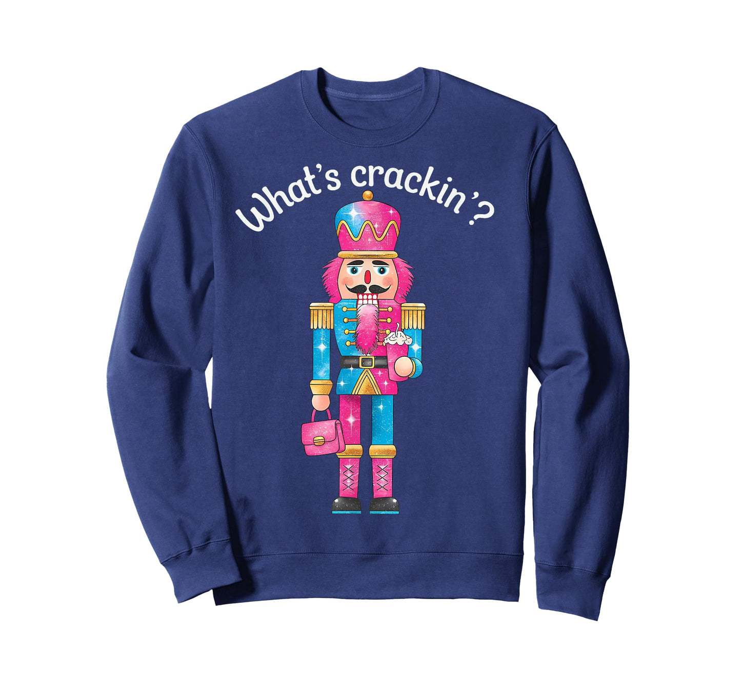 Christmas Nutcracker Whats Crackin Funny Xmas Men Women Kids T-Shirt