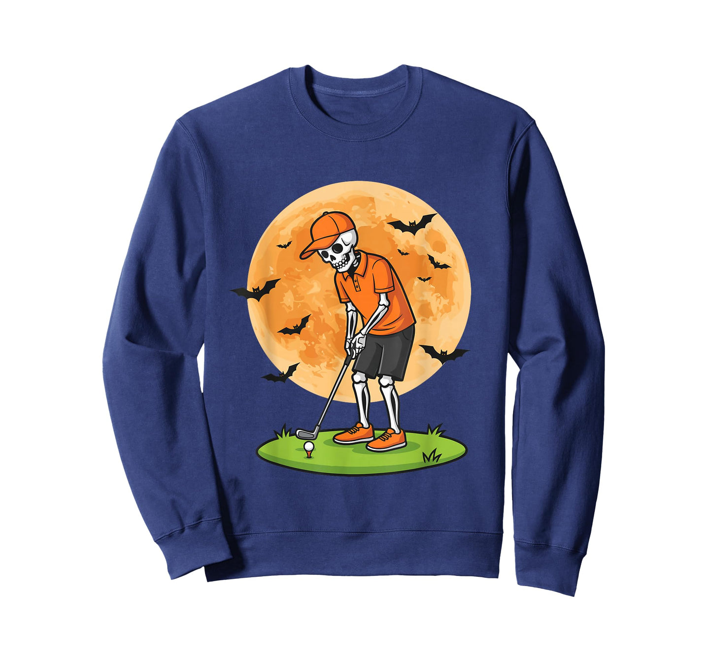 Funny Golf Skeleton Halloween Spooky Golfer Costume Golfing T-Shirt