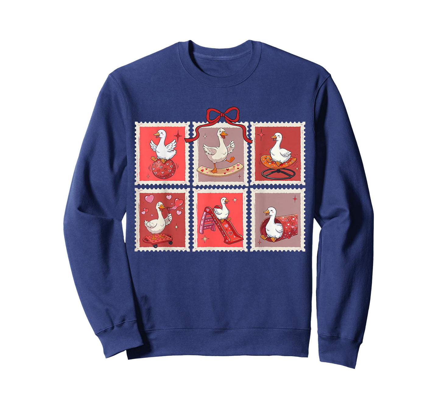 Stamp Valentines Occupational Therapy Silly Goose Therapist T-Shirt