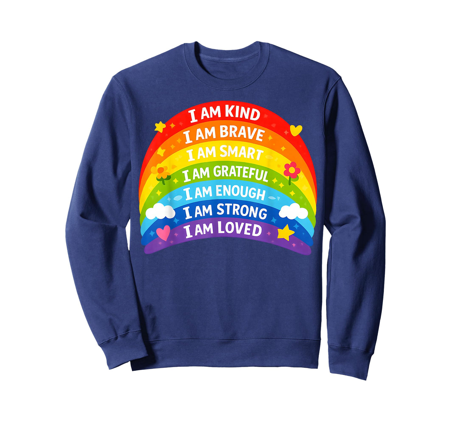 Positive Affirmations Rainbow for Kids T-Shirt