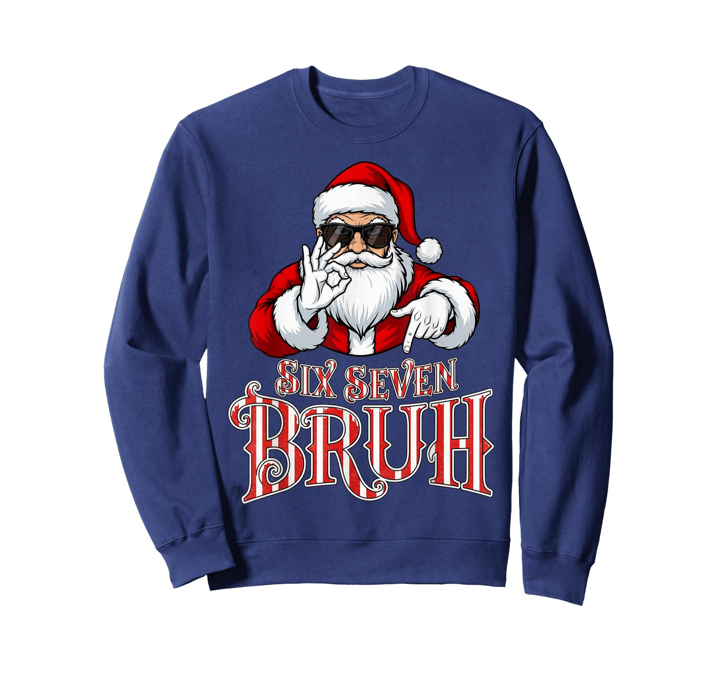 Funny Six Seven Bruh Santa Meme Christmas 67 T-Shirt