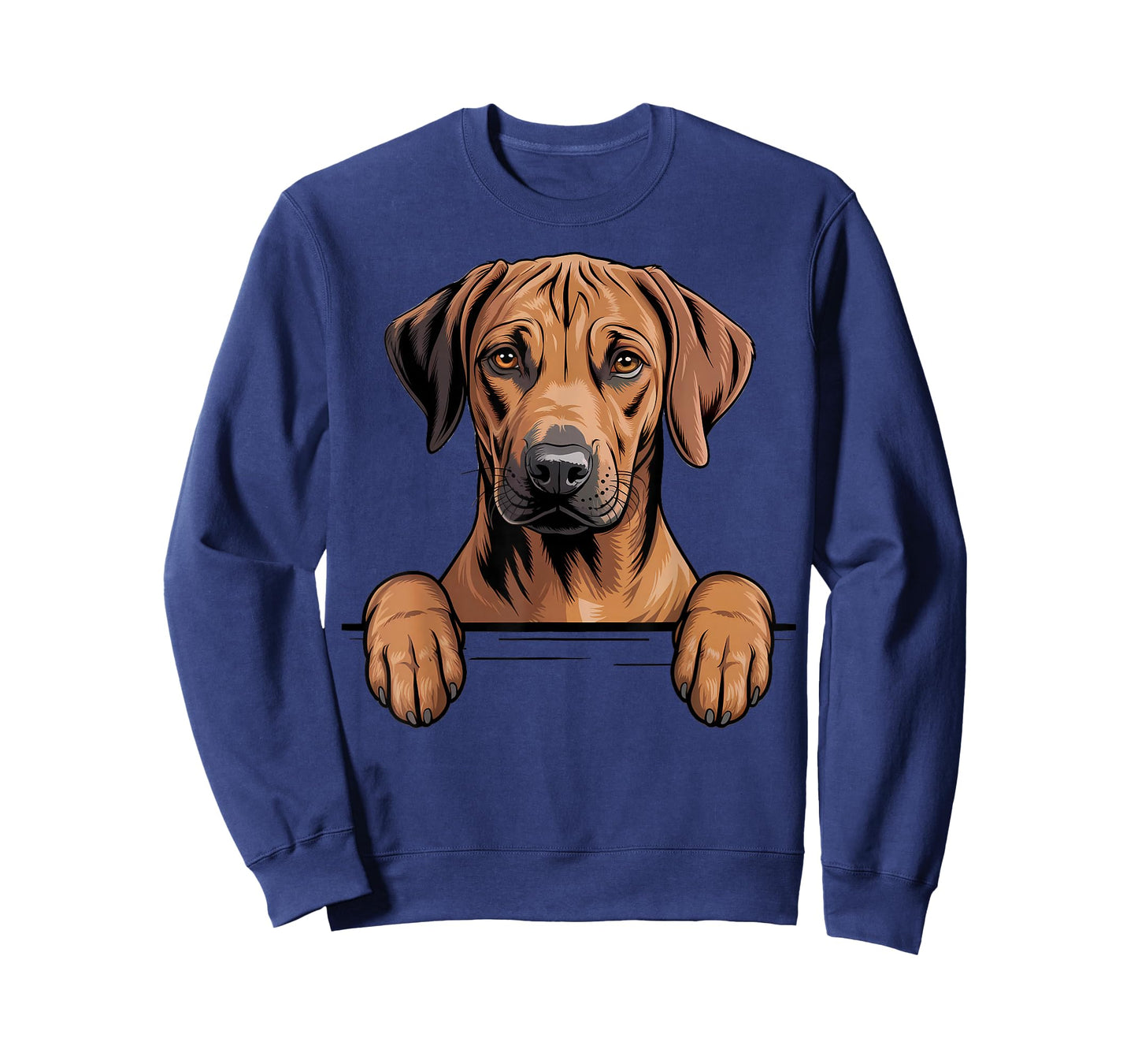 Rhodesian Ridgeback Funny Peeking Pocket Puppy Dog Lover T-Shirt