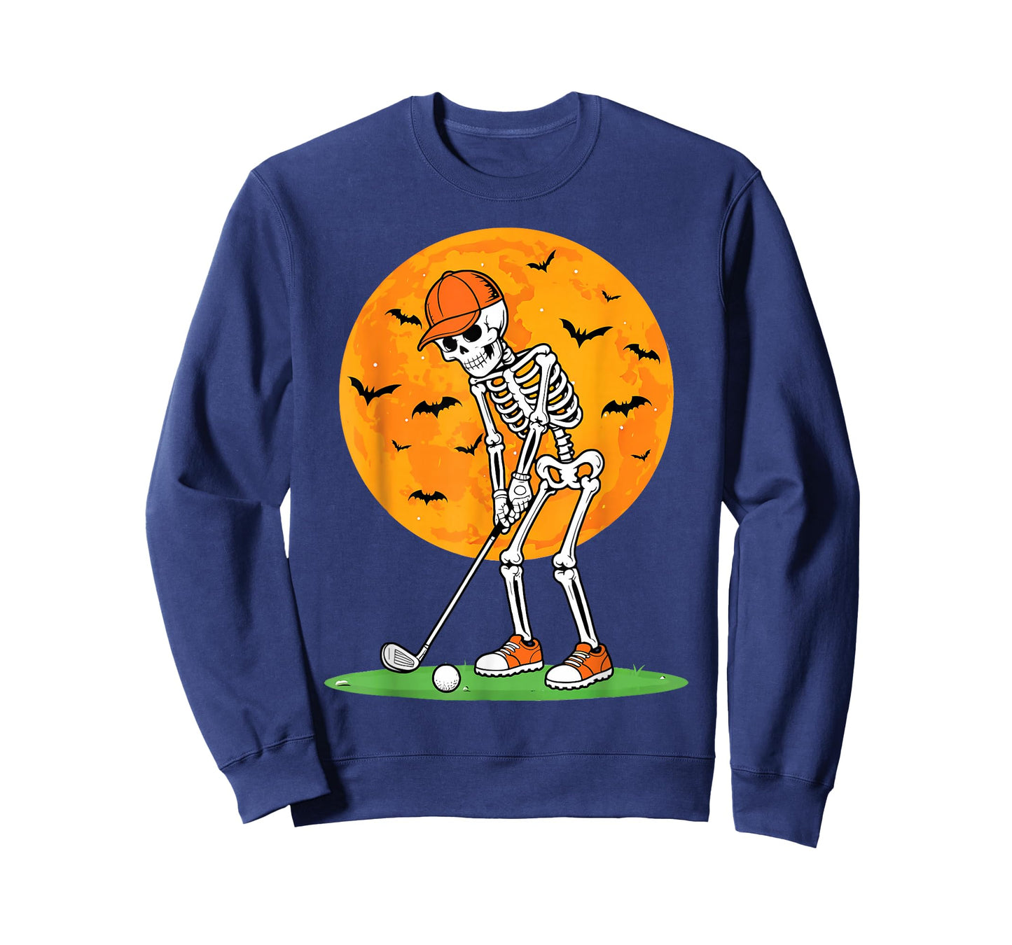 Halloween Golf Skeleton Spooky Golfer Halloween Golfing T-Shirt