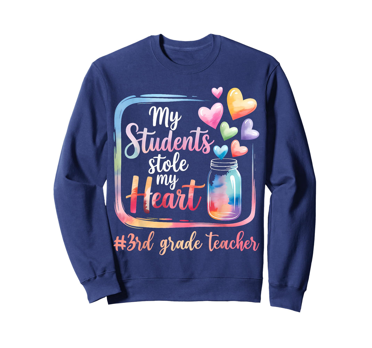 My Student Stole My Heart 3rd Grade Teacher Valentine Womens T-Shirt