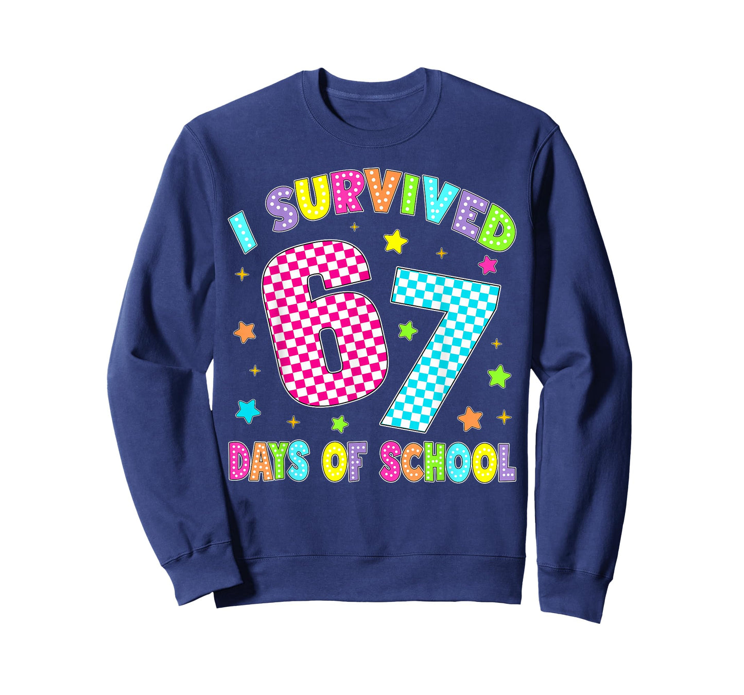 I Survived 67 Days of School Six Seven 67 Meme Slang Kids T-Shirt