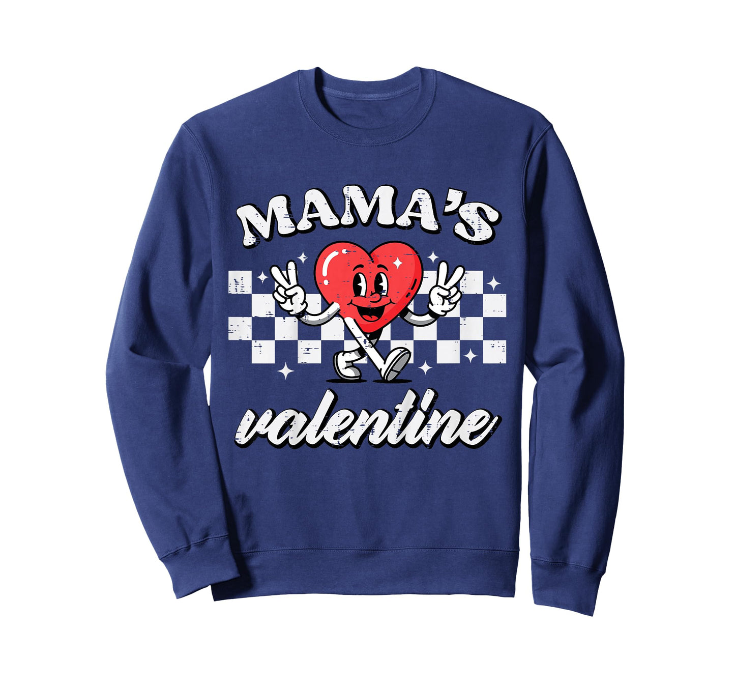 Kids Mamas Valentine Heart Peace Valentines Day Boys Kids Toddler T-Shirt