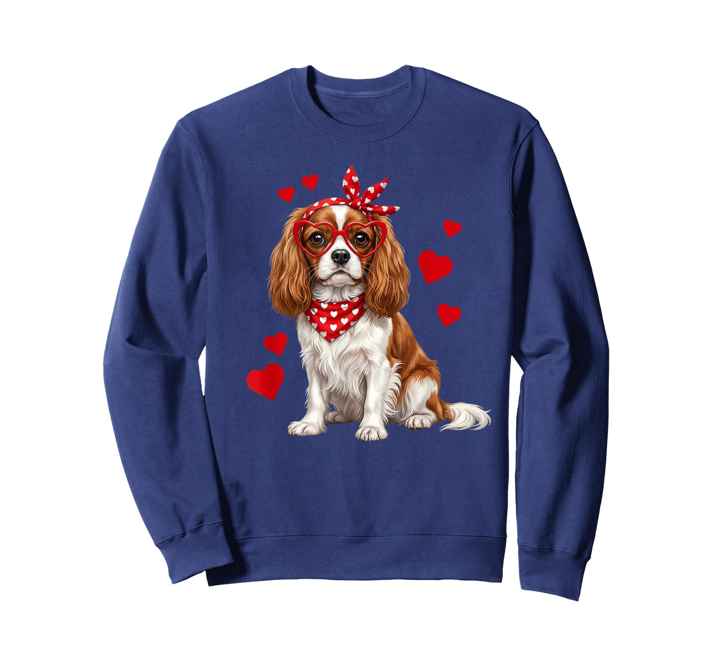 Cavalier King Charles Spaniel Valentines Day Dog Lover Heart T-Shirt