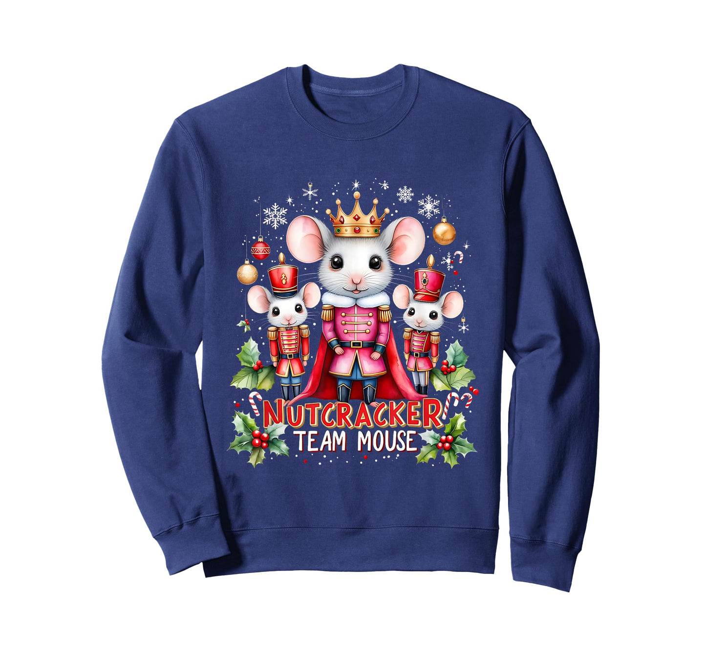 Nutcracker Team Mouse Cute Christmas Design T-Shirt