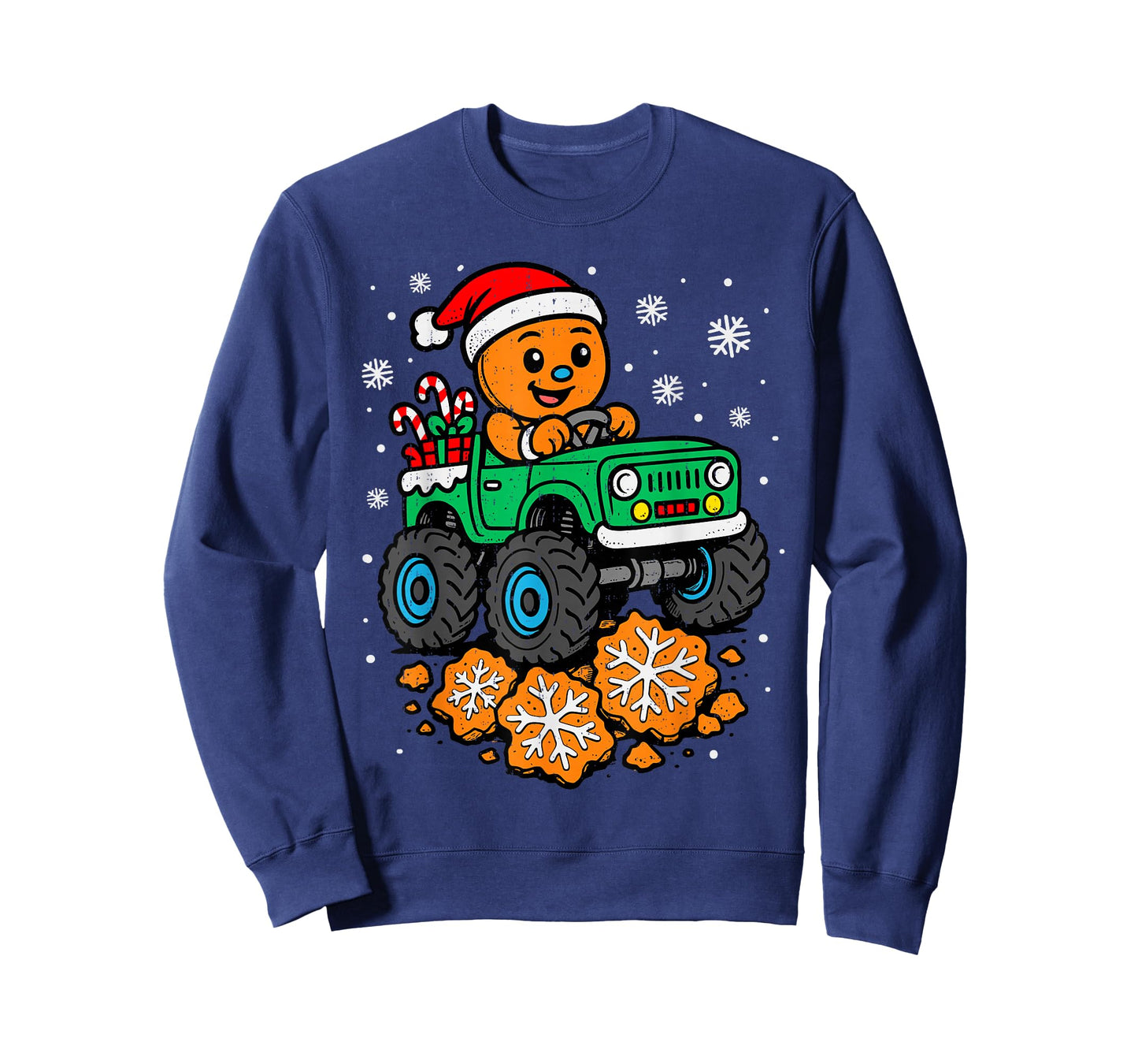 Gingerbread Truck Christmas Baking Teens Boys Toddler Kids T-Shirt