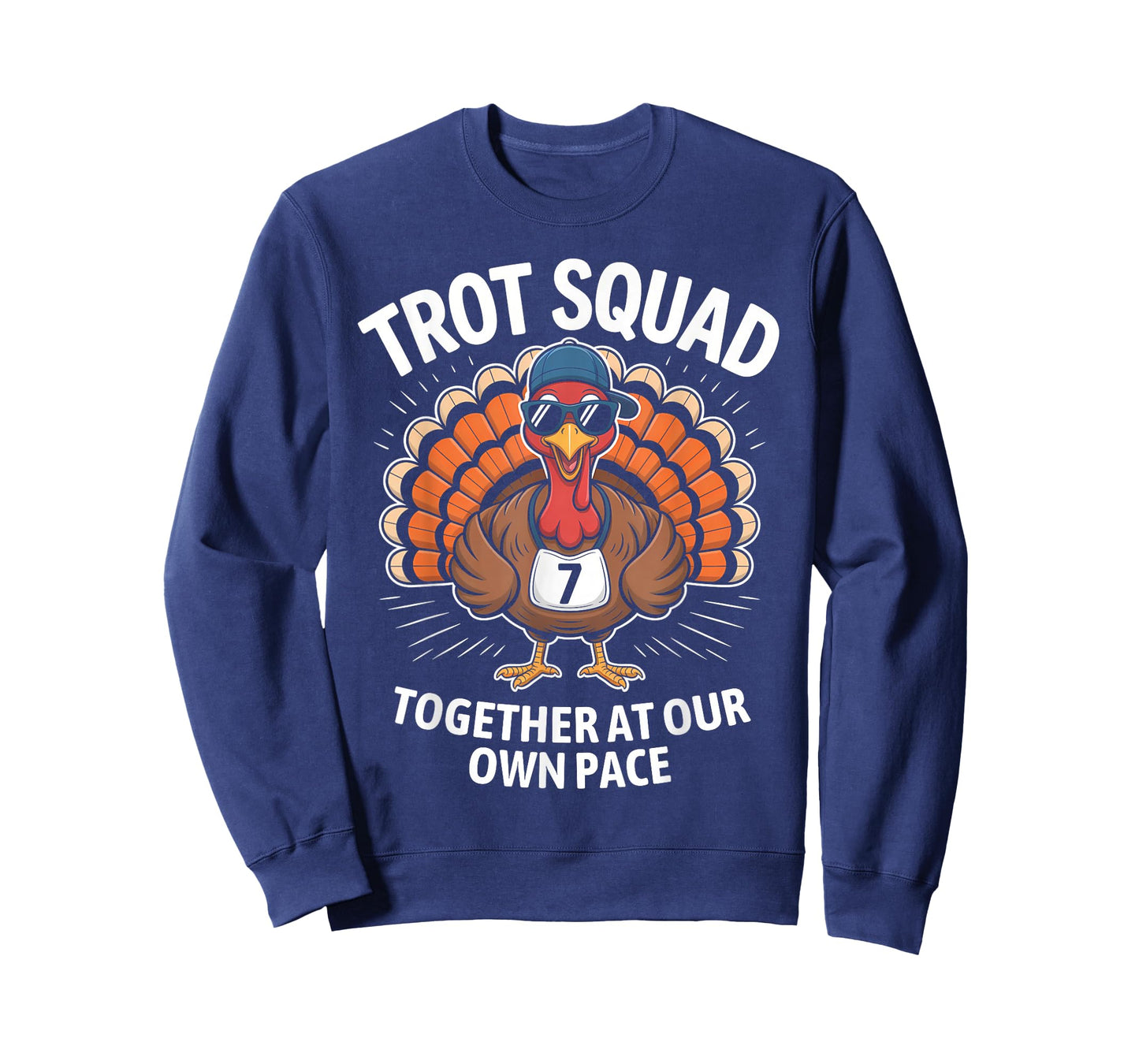 67 Thanksgiving Turkey Matching Number 7 Costume Trot Squad T-Shirt