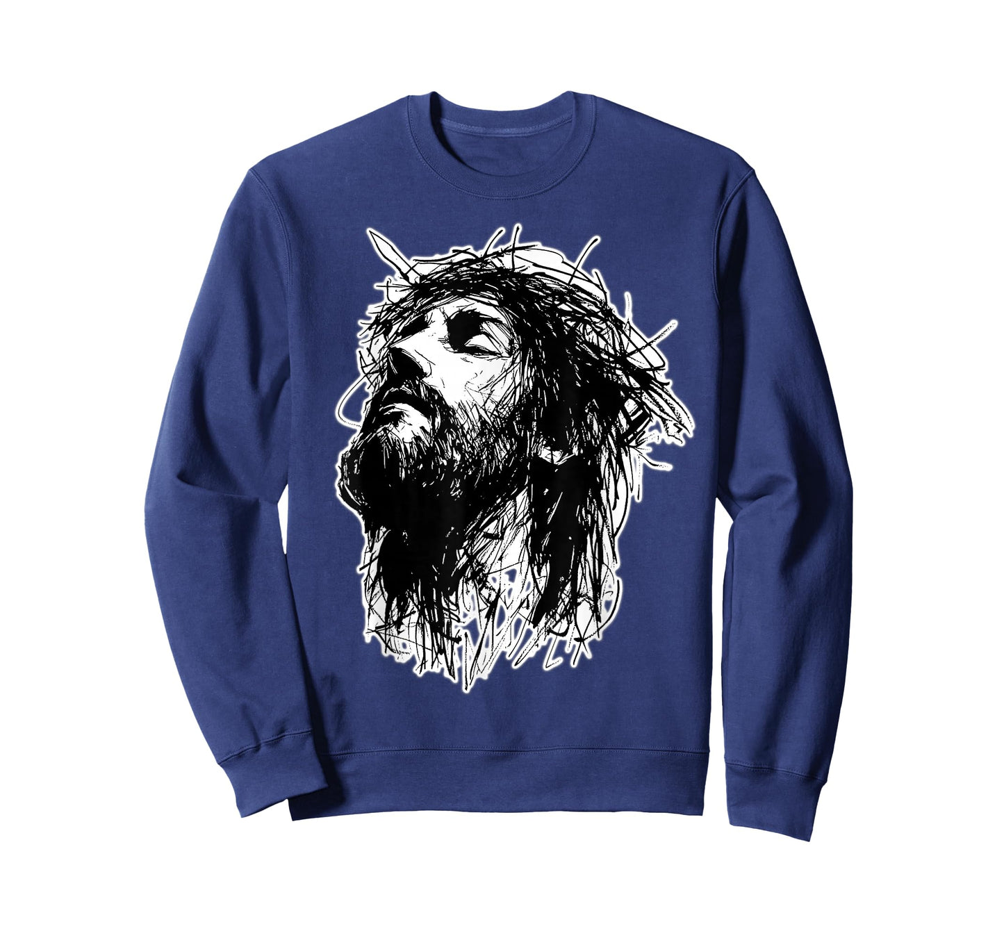 Jesus Christ Crown of Thorns Sketch T-Shirt