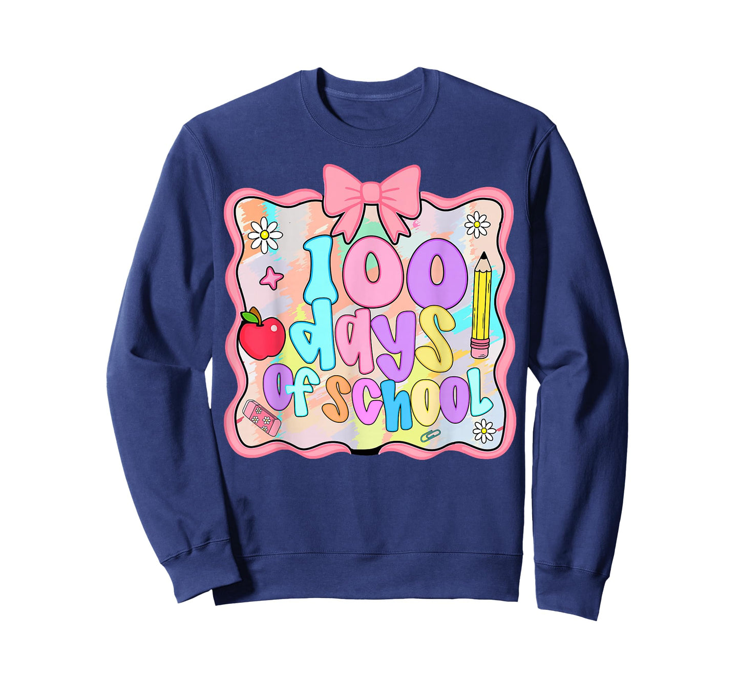 100 Days of School Preppy 100th Day of School Kids Teacher T-Shirt