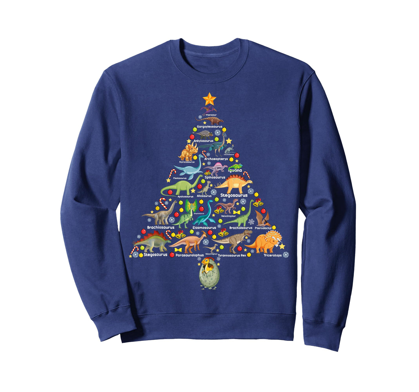 Fanny Dinosaur Christmas Tree Cute Dino Xmas Gifts for Kids T-Shirt