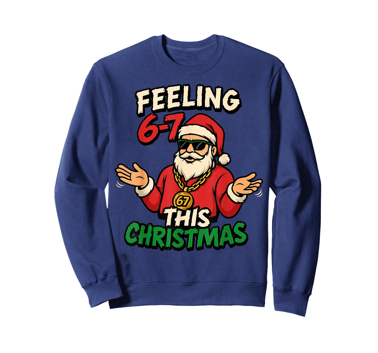 Funny Christmas 6-7 67 Six Seven Christmas Kids Teen Boys T-Shirt