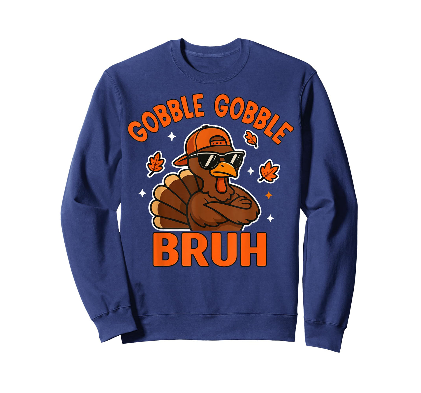 Bruh Thanksgiving Turkey Gobble Shirt Kids Teens Boys Funny T-Shirt
