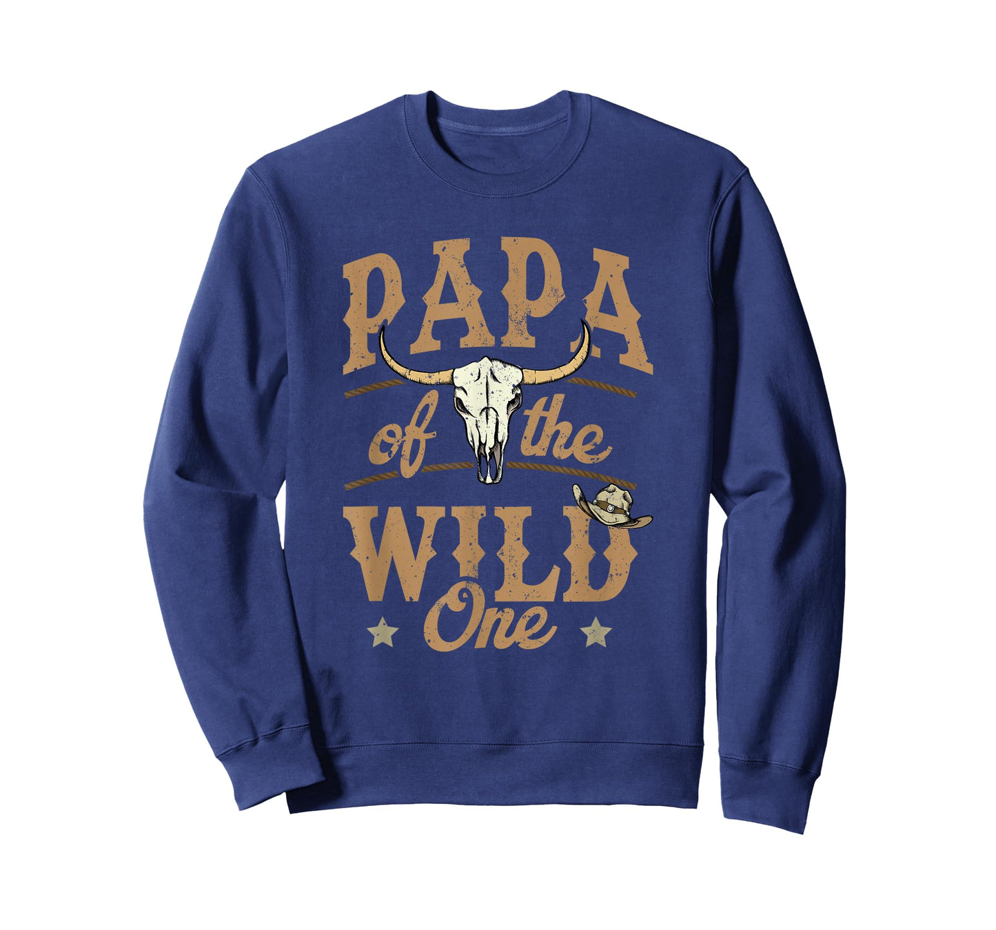 Papa of The Wild One Cowboy Western Rodeo Party Matching T-Shirt
