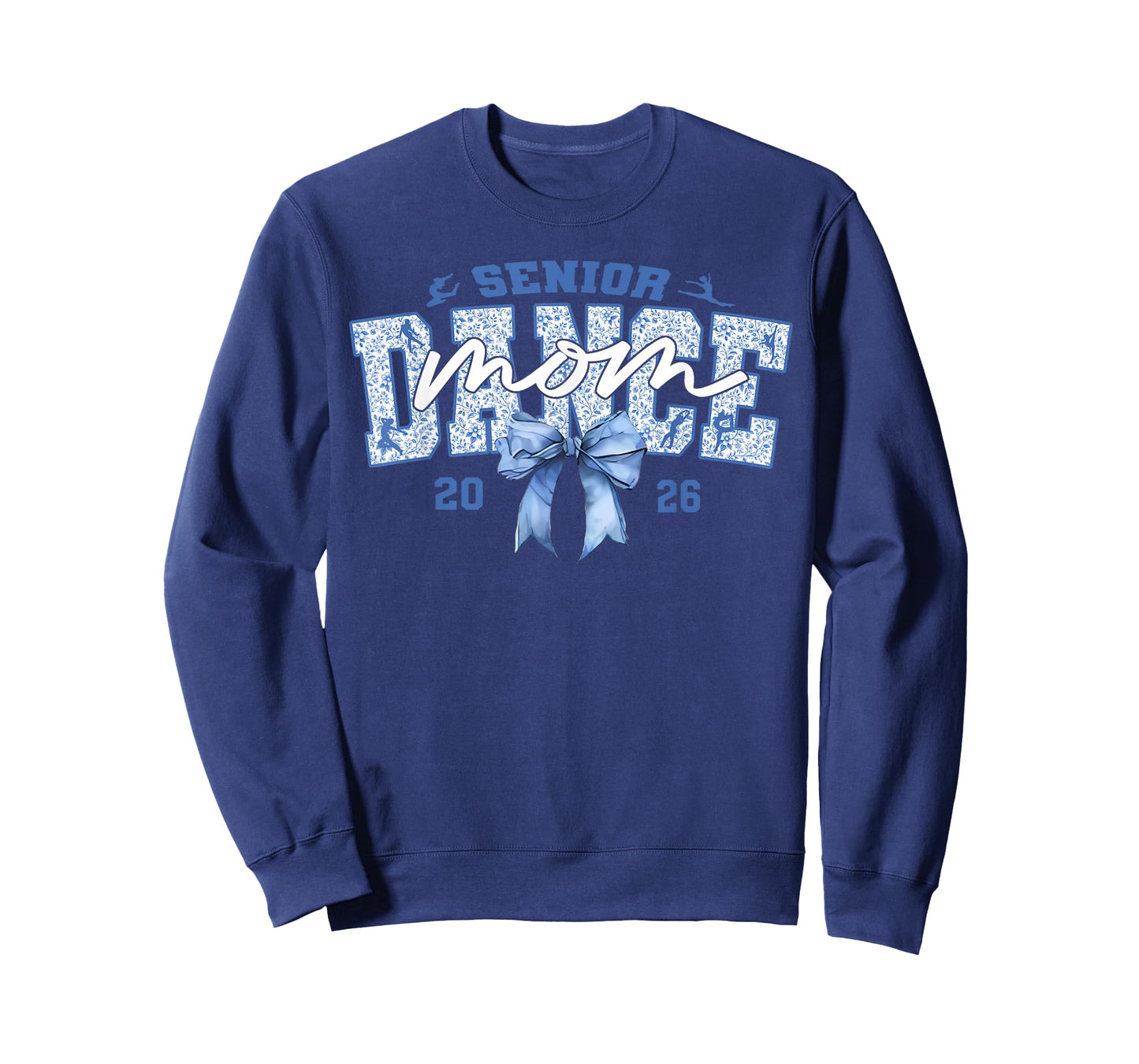 Blue Dance Senior Mom 2026 Coquette Ballet Dancing Mama T-Shirt