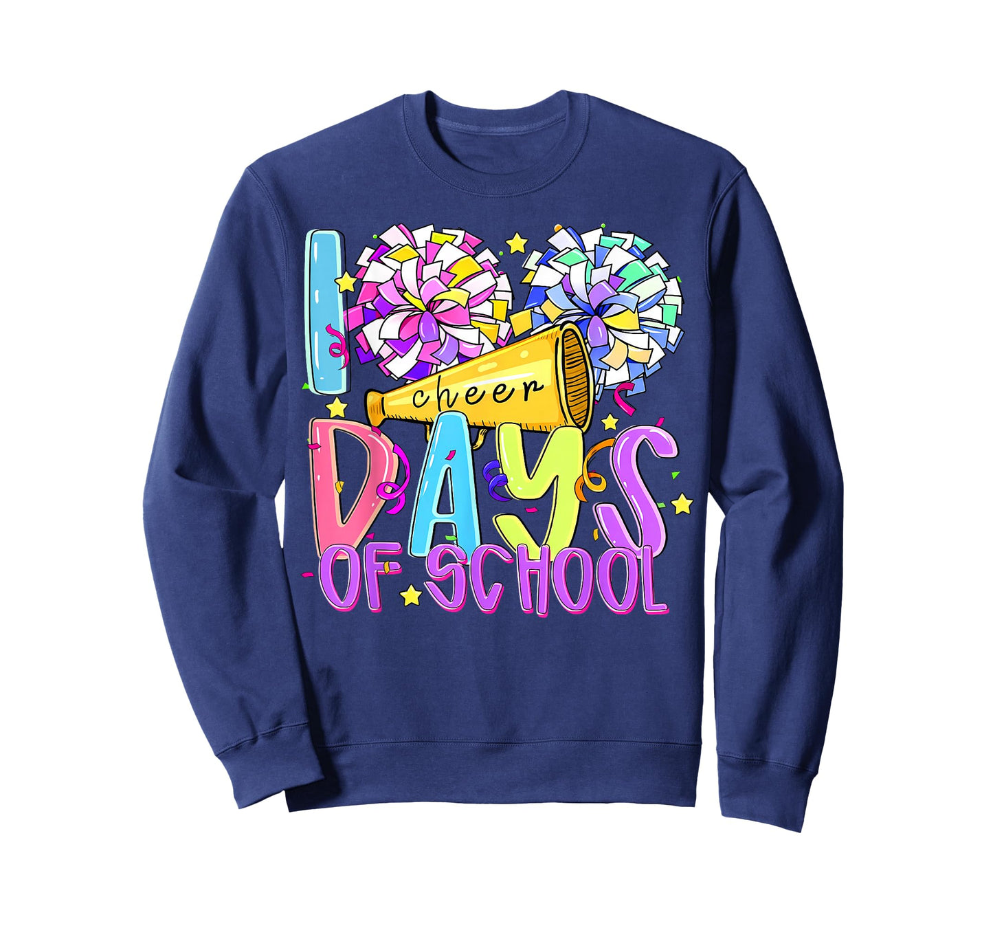 100 Days of School Cheer Teachers Kids 100th Day of School T-Shirt