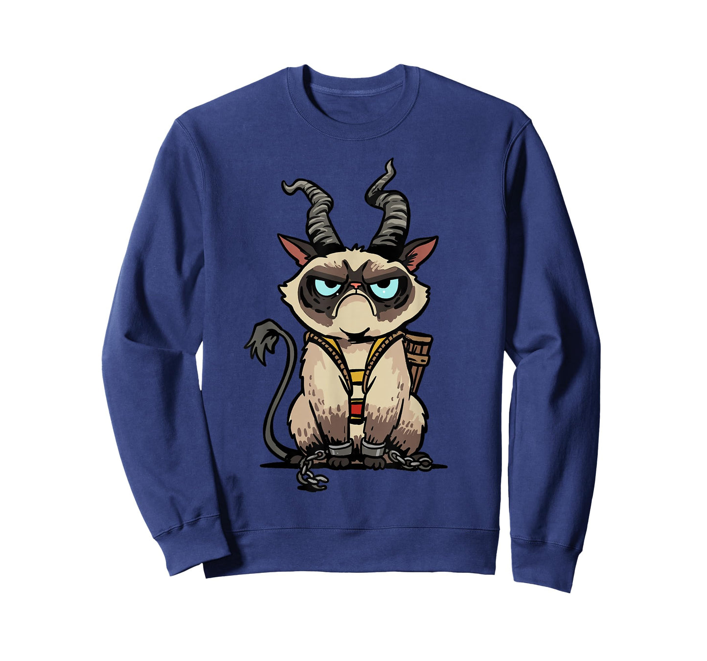 Krampus Cat Christmas Evil Monster Jolly Kitten Creepy Xmas T-Shirt