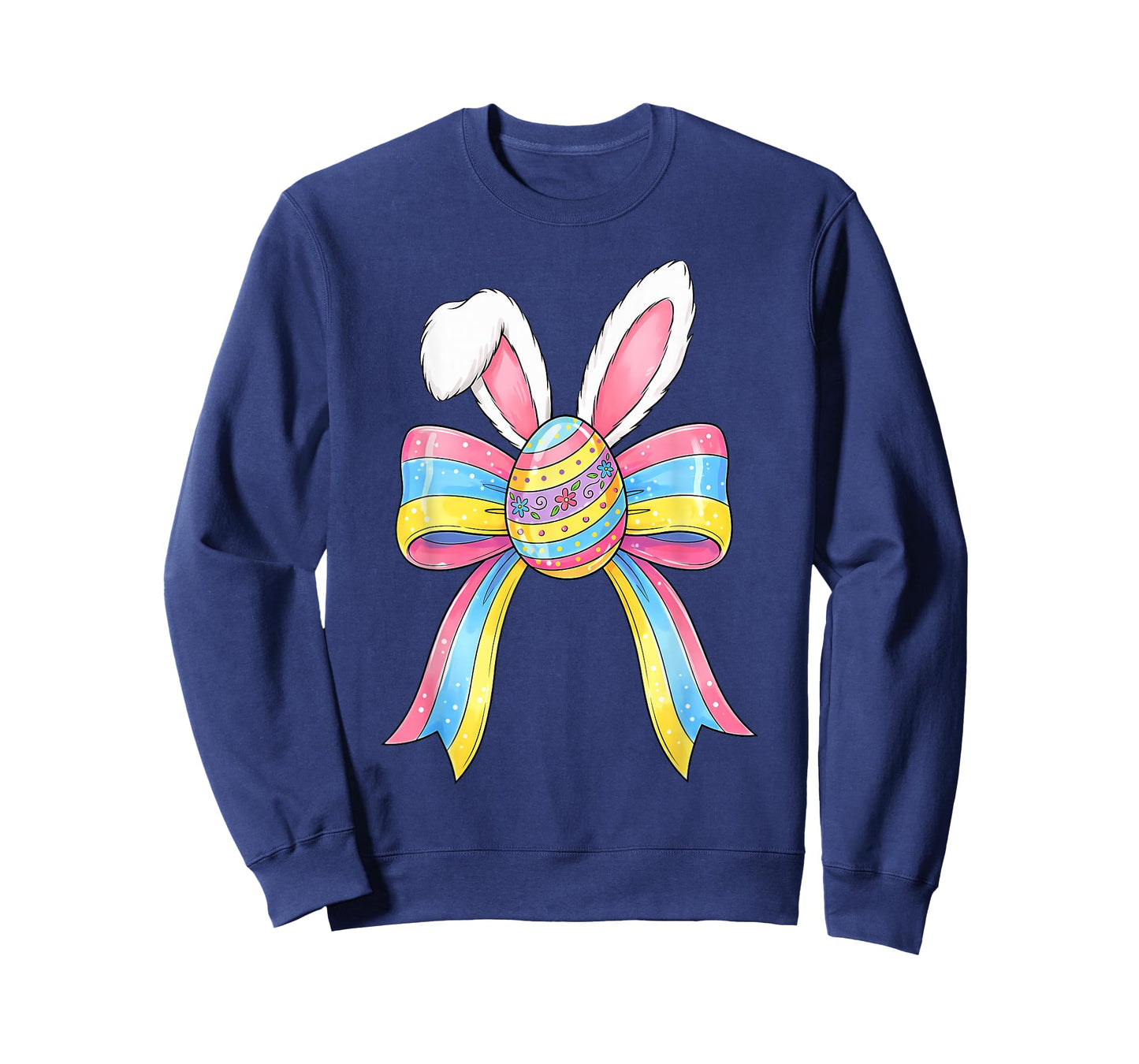 Girls Easter Cute Coquette Bow Egg Easter Kids Girls Women T-Shirt