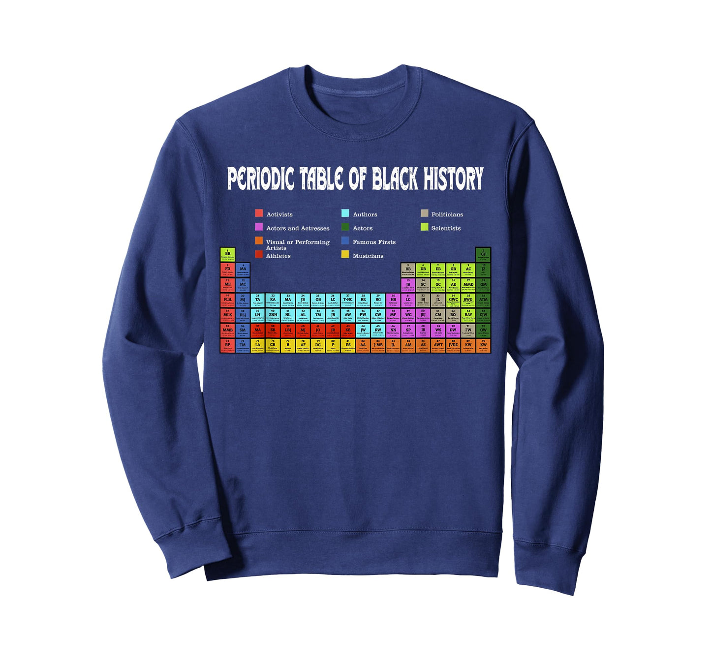 African Melanin Periodic Table of Black History Africa Retro T-Shirt
