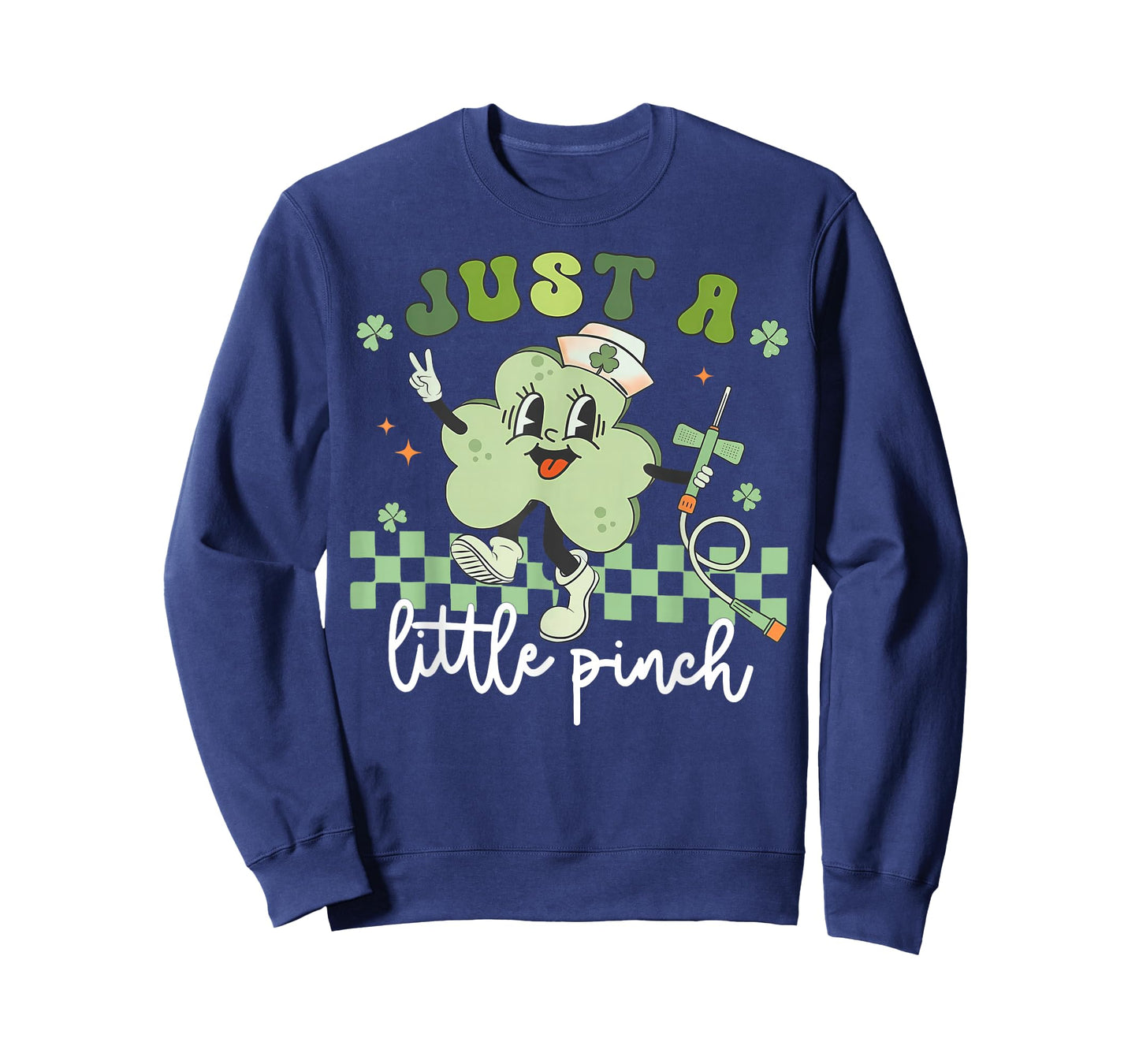 Just a Little Pinch Phlebotomist Nurse Shamrock Patricks Day T-Shirt