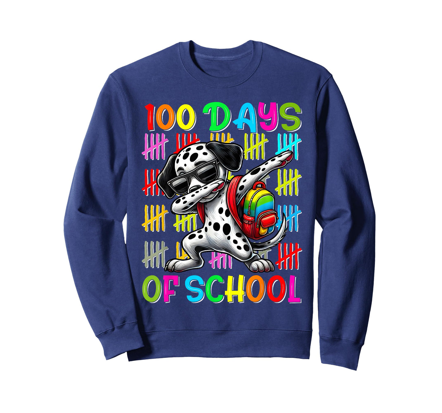 100 Days of School Dalmatian 100 Days Smarter Dalmatian T-Shirt