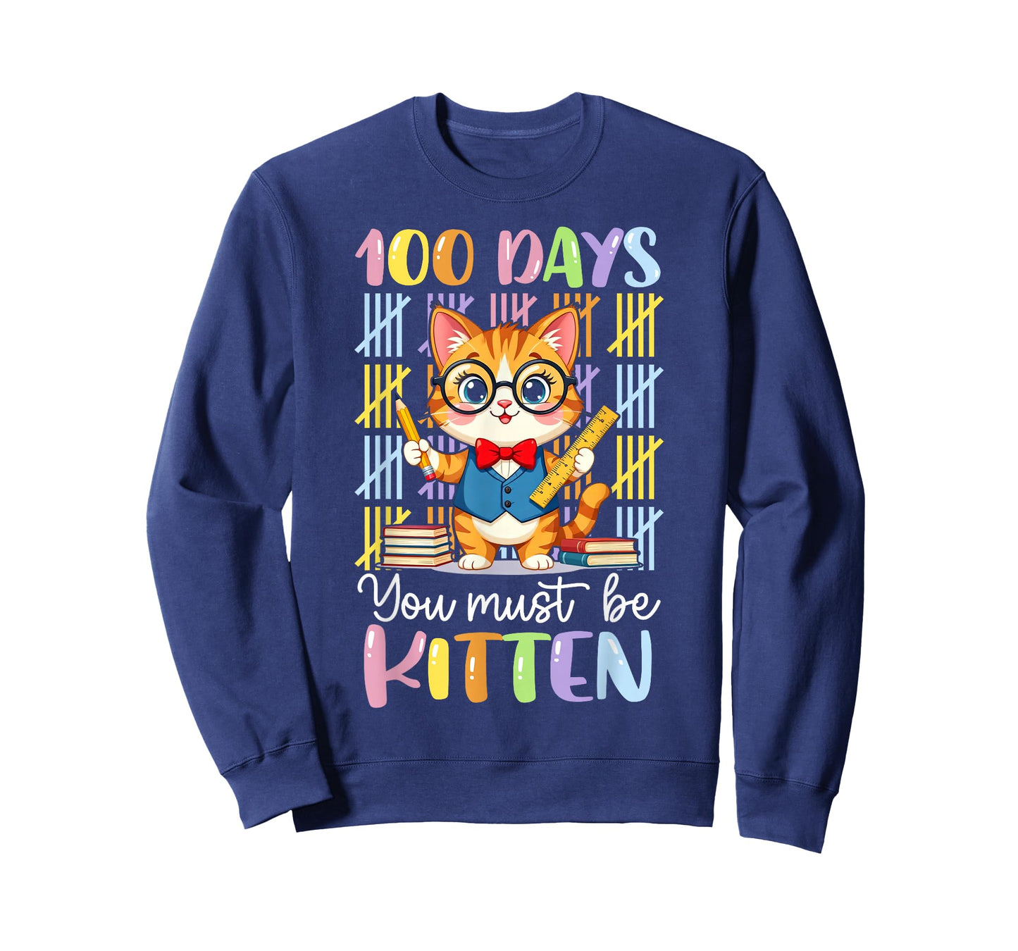 100 Days of School You Must Be Kitten Cat 100 Days of School T-Shirt