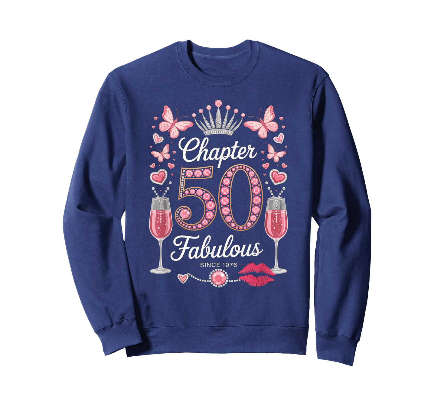 Chapter 50 Fabulous Since 1976 50-Year-Old Gift 50th Bday T-Shirt