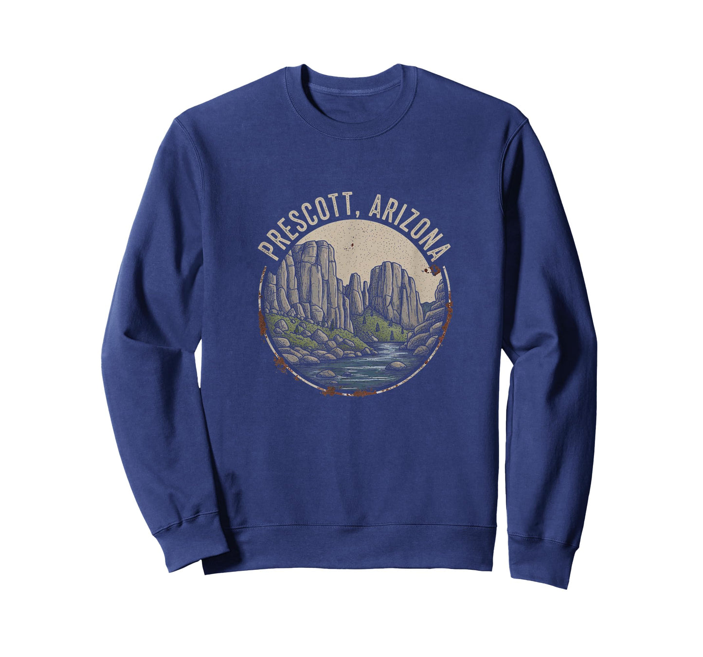 Vintage Prescott Arizona Drawing Art Design T-Shirt
