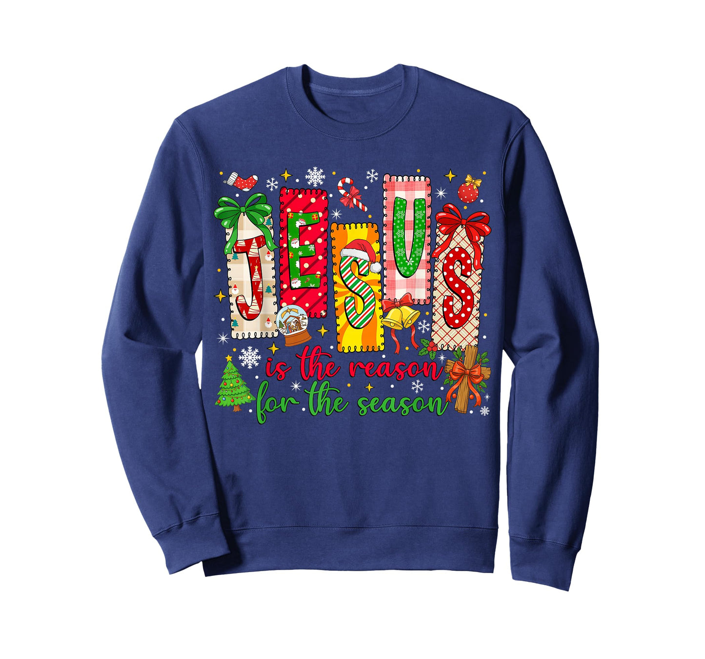 Jesus is The Reason for The Season Christian Christmas Women T-Shirt