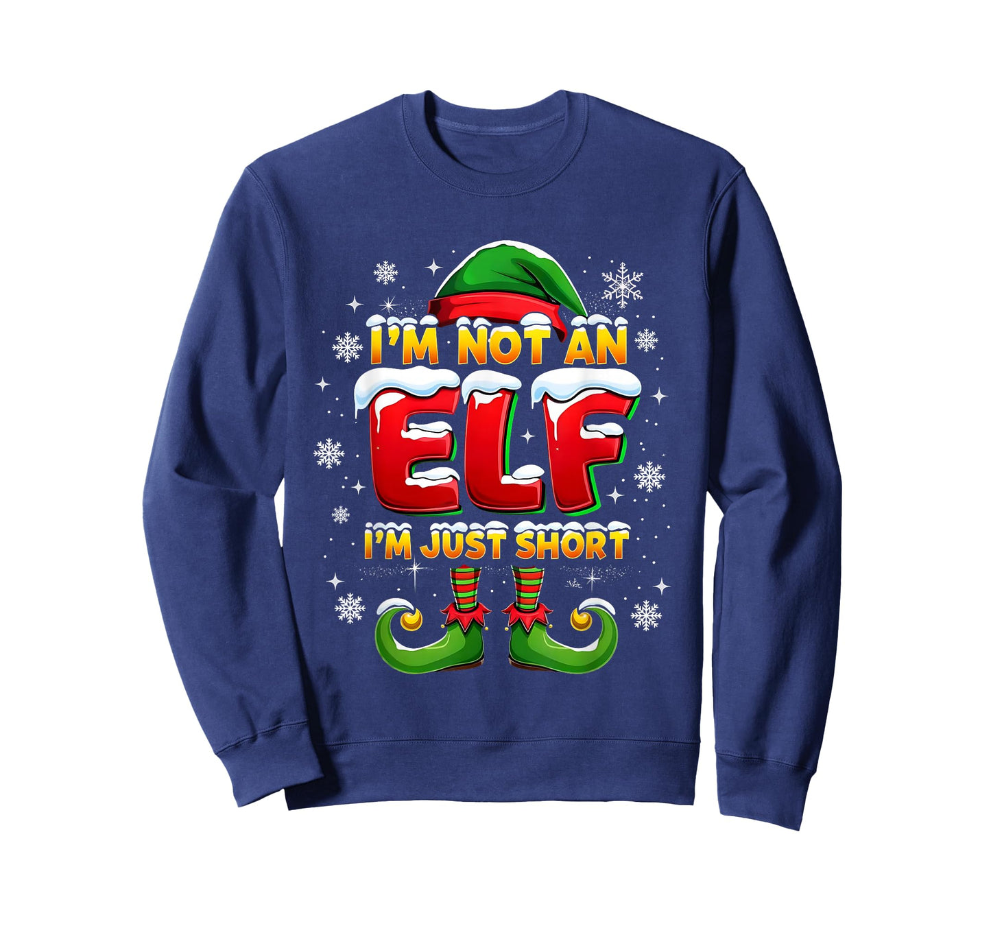 I’m Not an Elf I am Just Short Funny Christmas T-Shirt