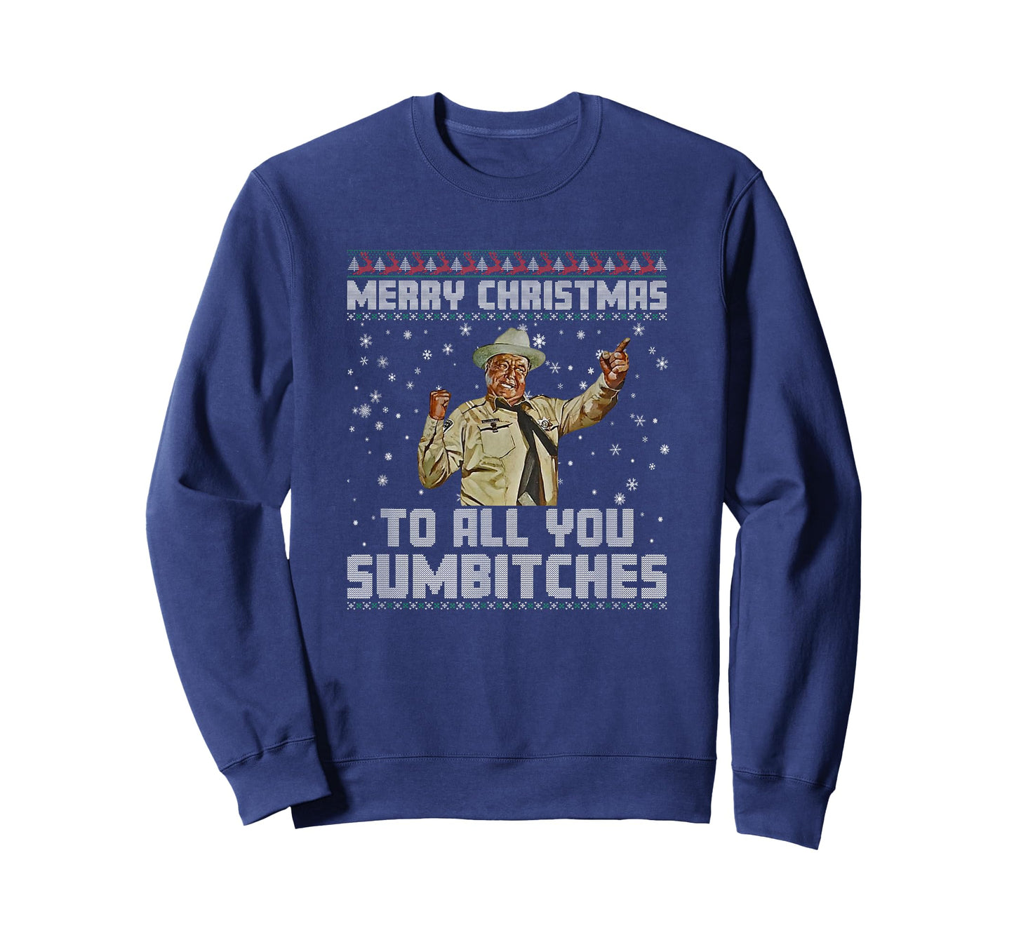 Merry Christmas to All You Sumbitches Ugly Sweater Style T-Shirt