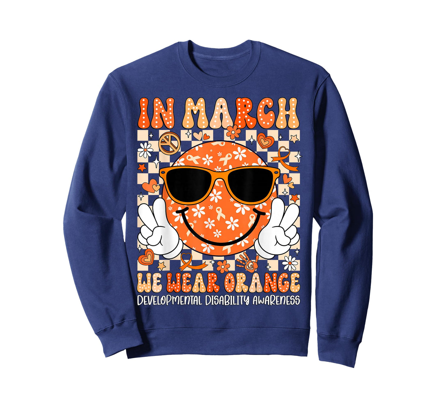 in March We Wear Orange Developmental Disability Awareness T-Shirt