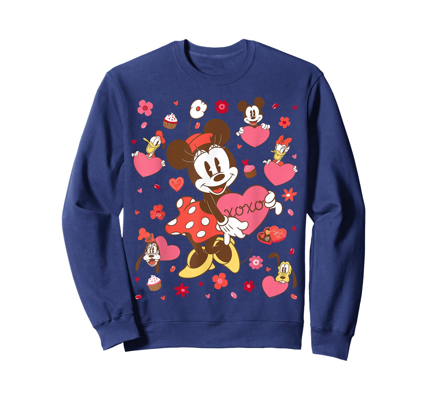 Disney Minnie Mouse & Friends Valentine's Day Retro Hearts T-Shirt