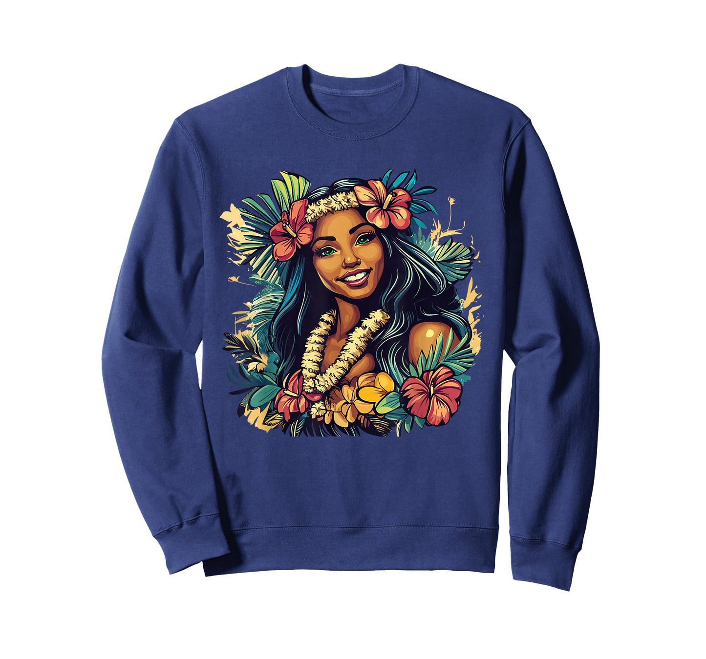 Aloha Smile Lei Hibiscus Paradise Hawaiian Woman T-Shirt