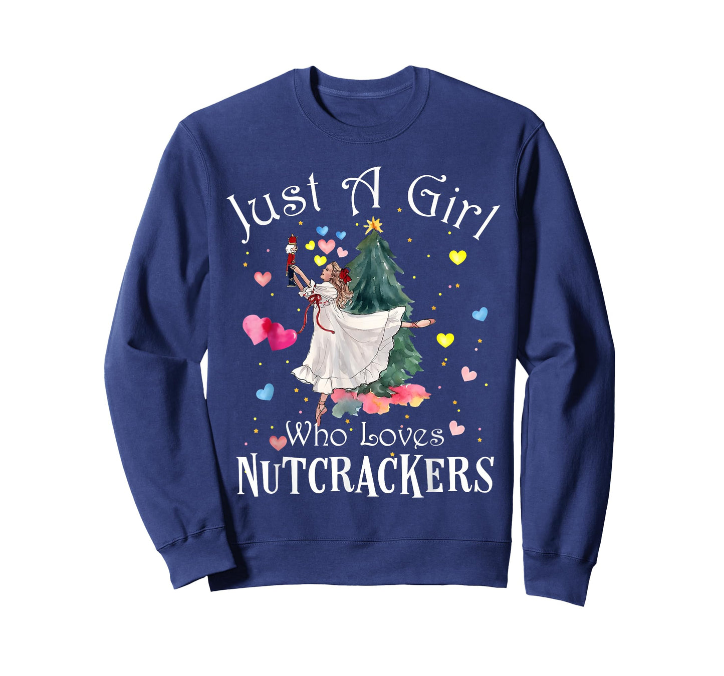 Just A Girl Who Loves Nutcrackers Funny Ballet Christmas T-Shirt