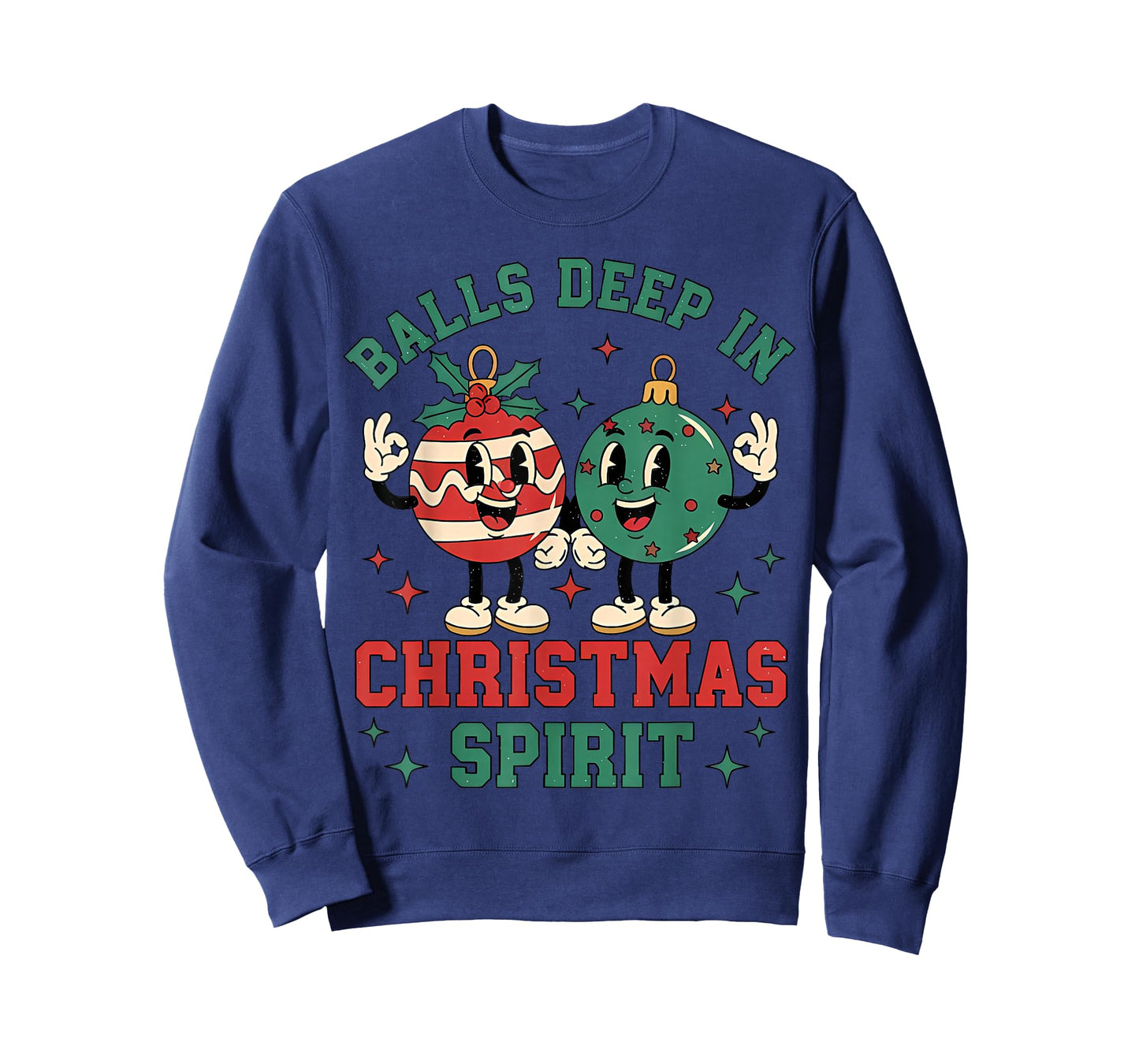 Christmas Humor Balls Deep in Christmas Spirit T-Shirt