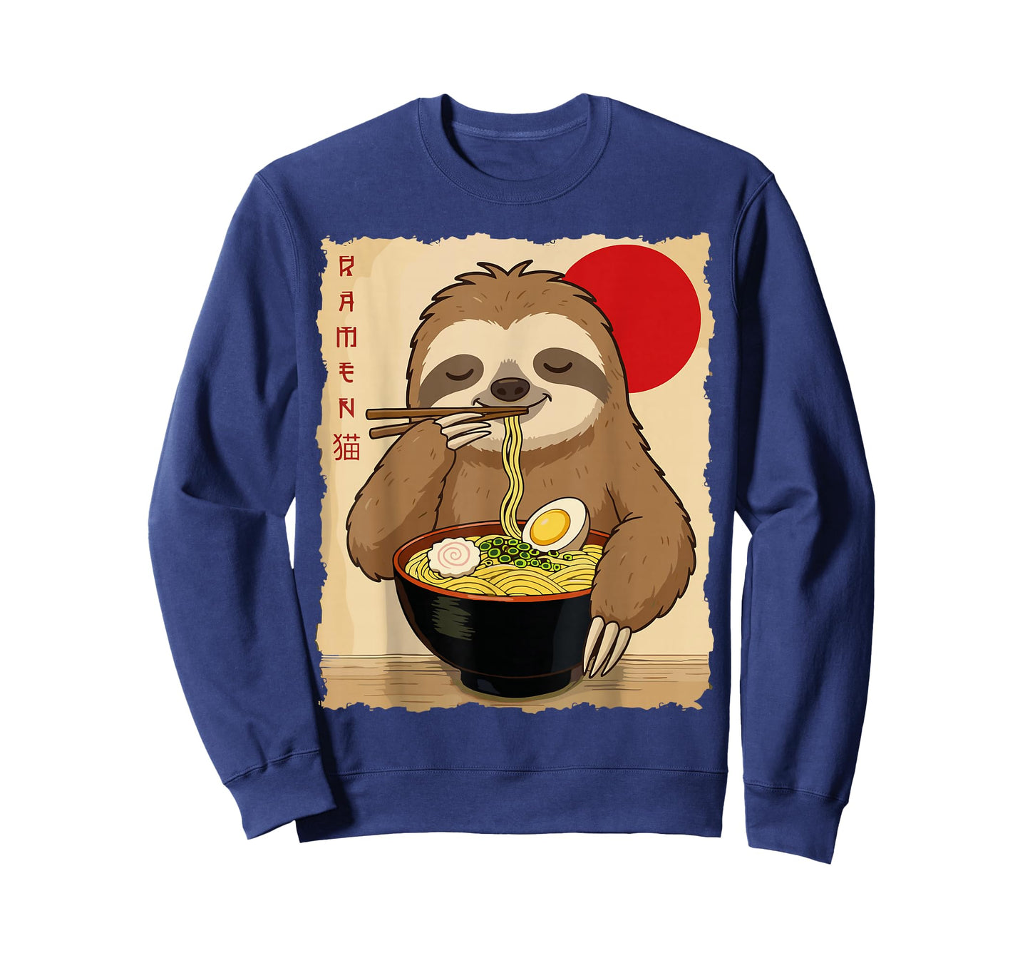 Funny Sloth Ramen Kawaii Anime Japanese Graphic Women Men T-Shirt