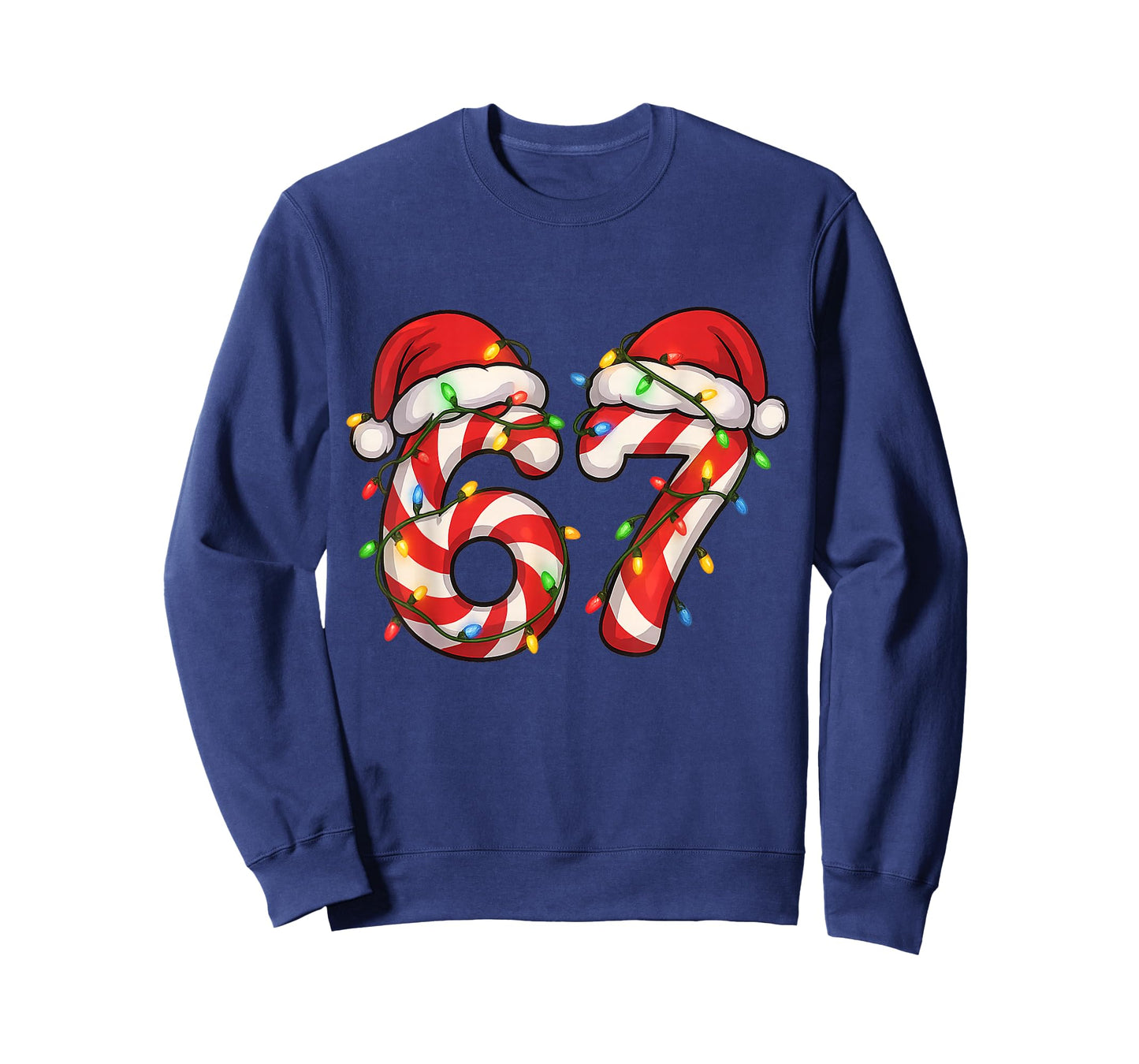 Christmas Candy Cane Santa Xmas 67 Candy Youth Women Men T-Shirt