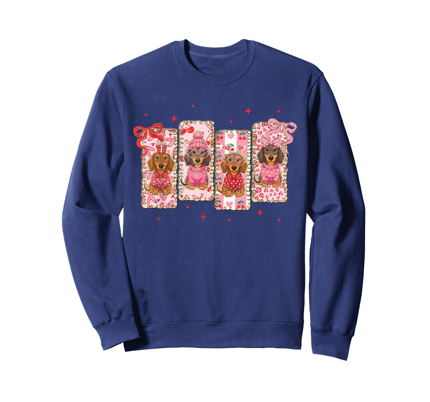 Coquette Bow Funny My Dachshund is My Valentine Dog Lover T-Shirt