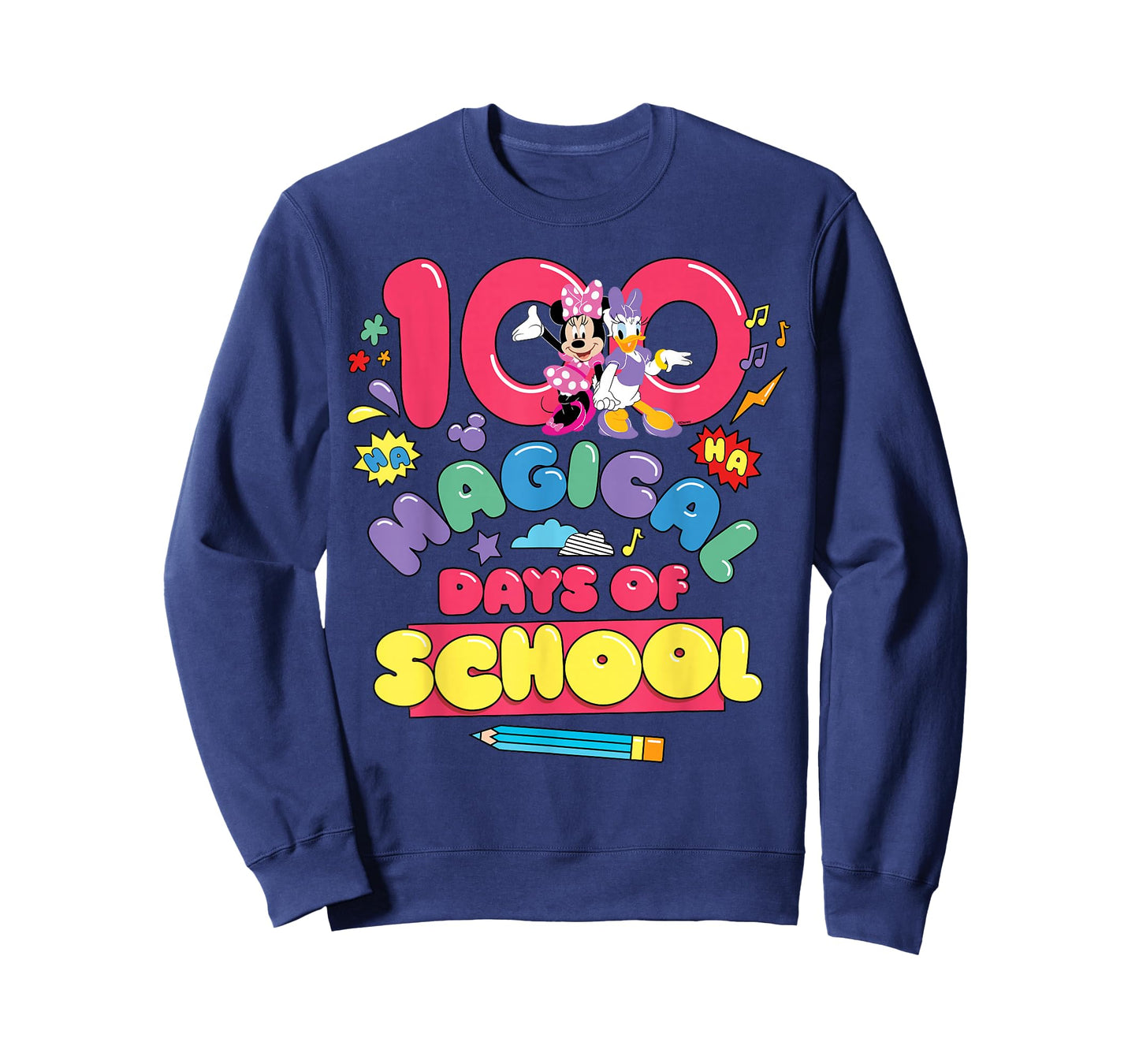 Disney Minnie & Daisy 100 Magical Days of School 100th Day T-Shirt