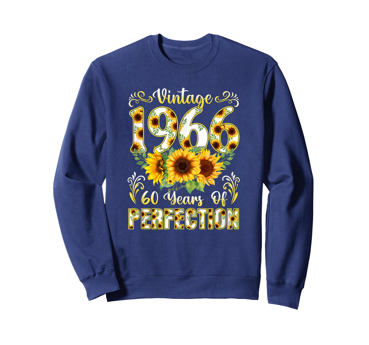 60 Year Old Vintage 1966 Sunflower 60th Birthday Girl Women T-Shirt