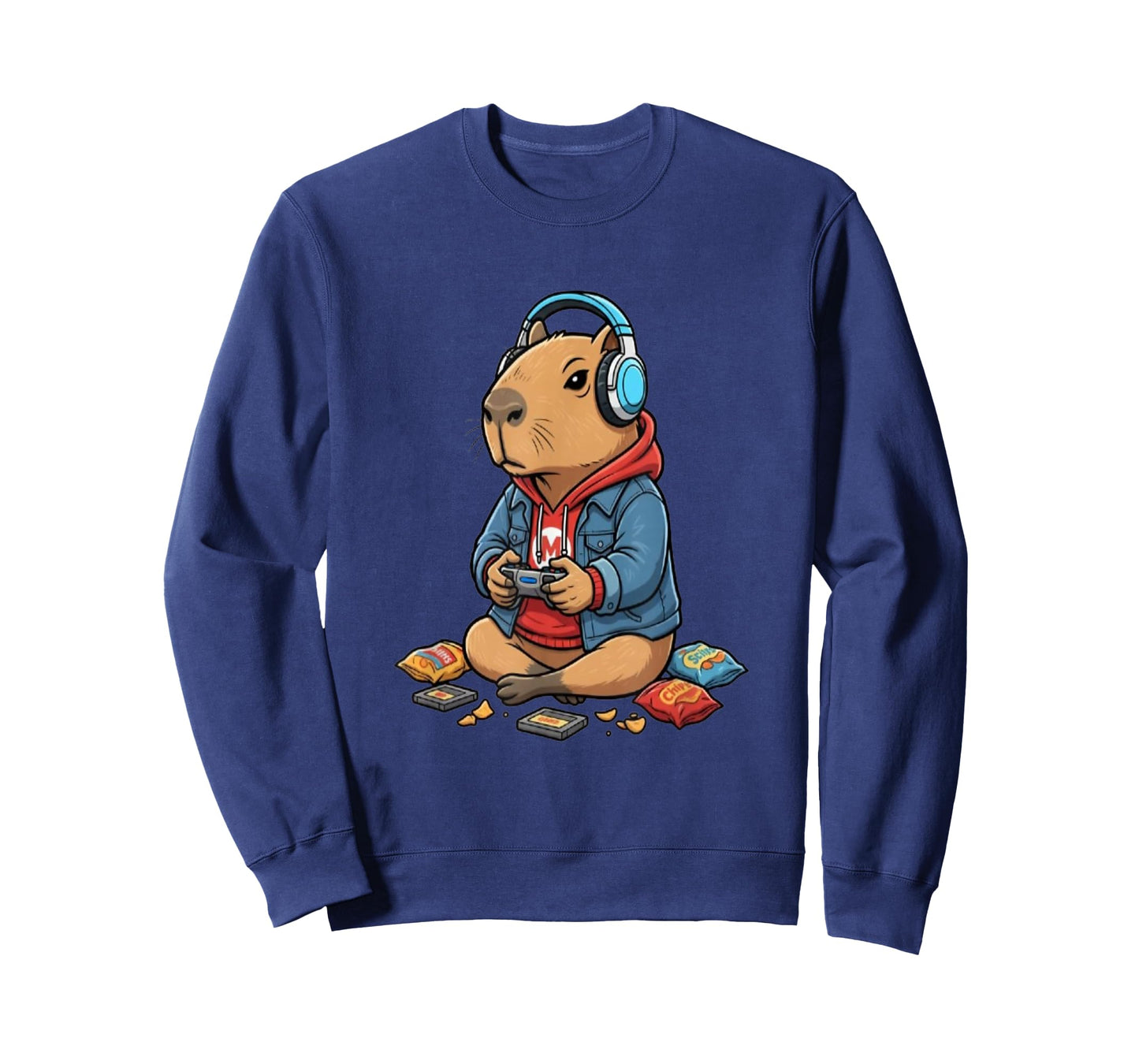 Funny Video Games Capybara Shirt Kids Boys Gamer T-Shirt