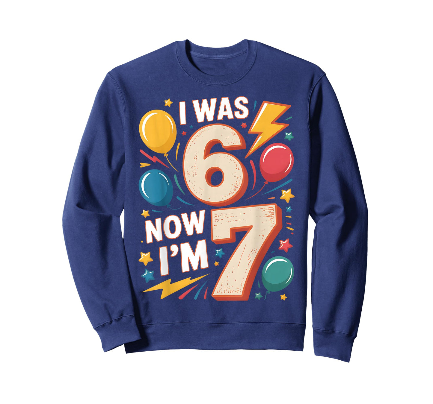 I was 6 Now I'm 7 Seven Year Old 67 Meme Funny 7th Birthday T-Shirt