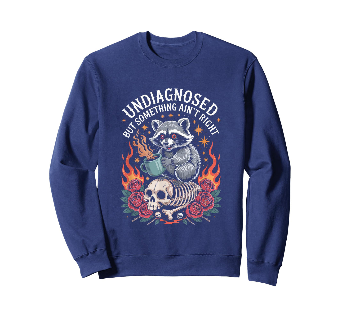 Undiagnosed But Something Ain't Right Neurodivergent Raccoon T-Shirt