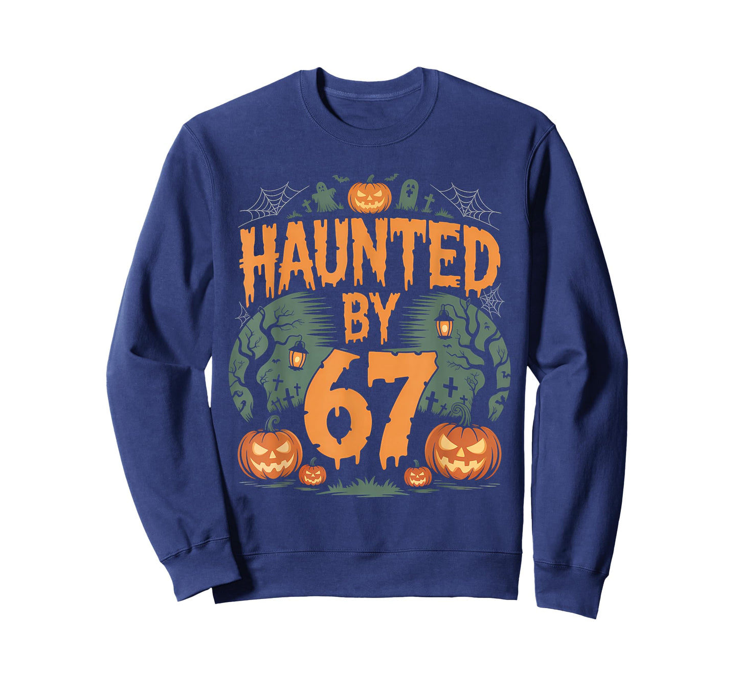 Haunted by 67 Meme Halloween Pumpkin T-Shirt